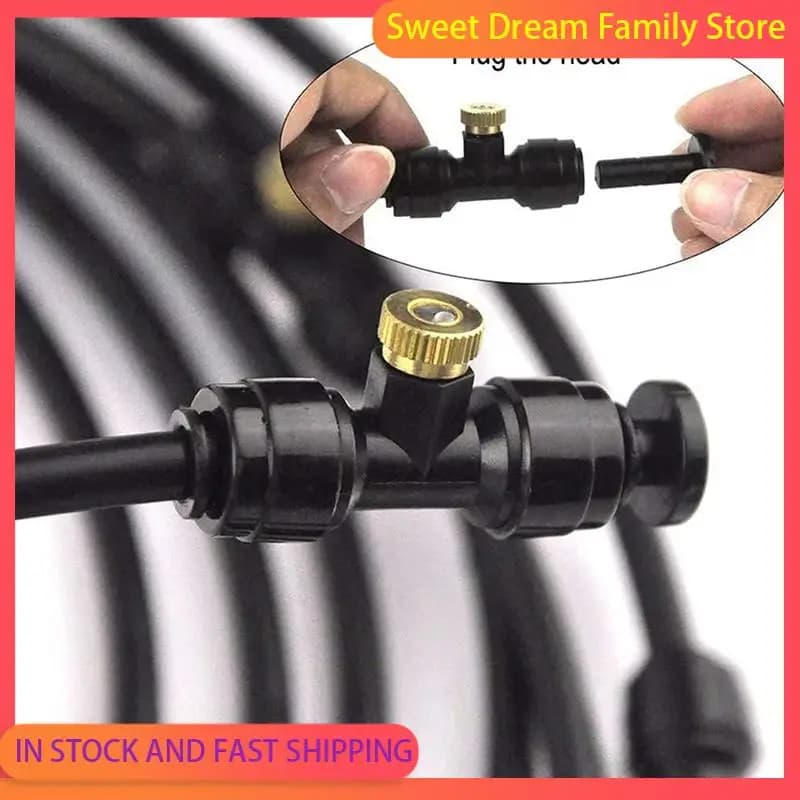 SDFC-2X Outdoor Misting Fan Kit Fan Spray Ring Spray Tube Misting Fan Cooler Water Cool-Ing Patio US Standard Interface