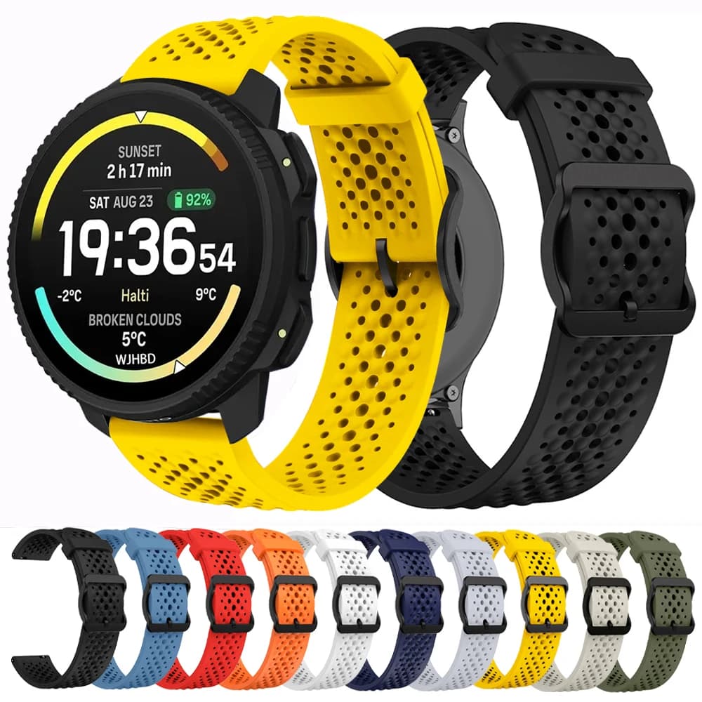Silicone Watch Strap for Suunto vertical 2 Bands Sports Repalcement Wristband for Suunto RACE 2 S/5 9 peak pro/Run/Ocean Correa