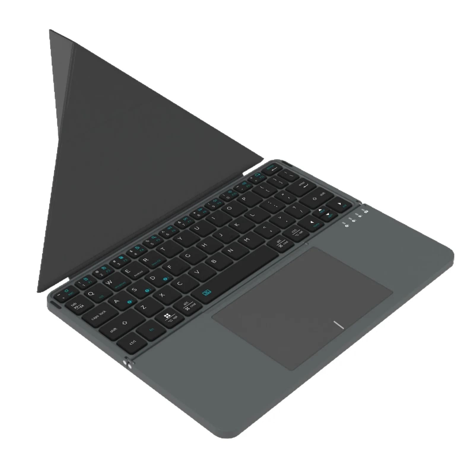 2026 New Model Touchpad Folding Bluetooth Keyboard for Tablet Laptop Detachable Magnetic Stand Foldable Keyboard IBOX 11
