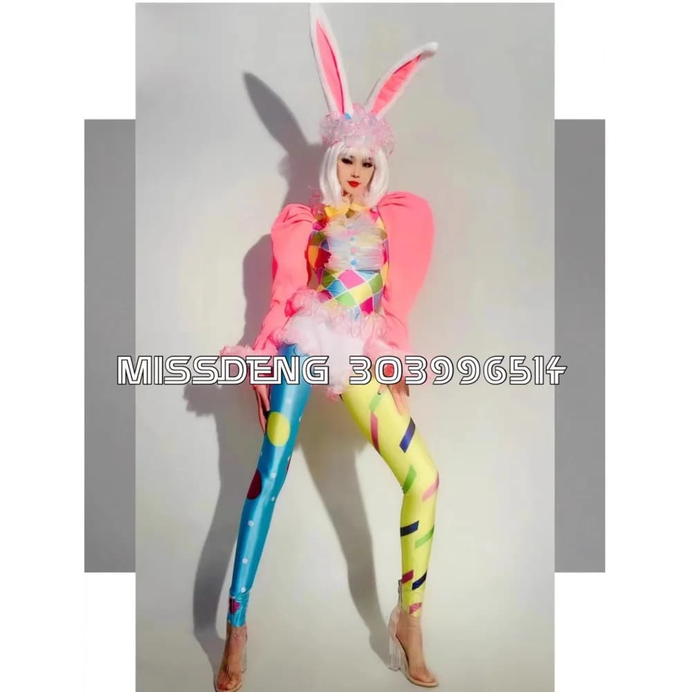 Gogo Rabbit Parco divertimenti Parata CostumeBar DS Nuovo costume cosplay da discoteca Consigliato per Capodanno Rosso
