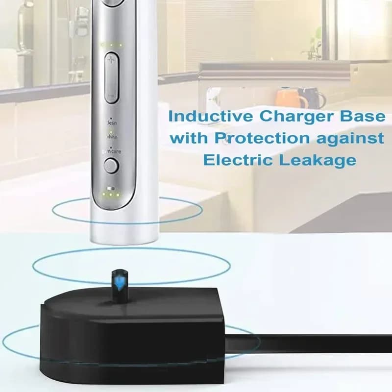 Charger HX6100 with USB charging port for Philips Sonicare electric toothbrush Replaceable black charger for electric toothbrush