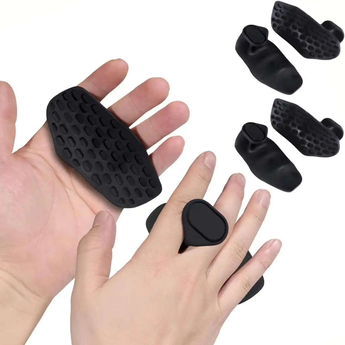 Guanti Antiscivolo per Allenamento, Protezioni Ergonomiche in Gomma per Sollevamento Pesi, Trazioni, Allenamento in Palestra