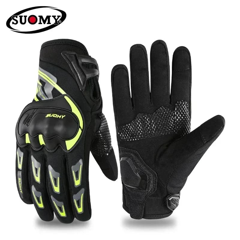 SUOMY Winter Autumn Warm Motorcycle Gloves Waterproof Guantes Moto Men Lady Women Touch Screen Riding Motocross Motorbike Gloves