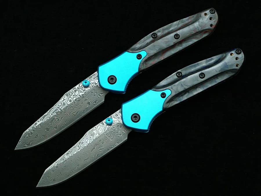 LEMIFSHE 945-221 VG10 Damascus Steel Blade Aluminium + Carbon Fiber Handle Outdoor Camping Hunt Kitchen Survival Pocket EDC Tool