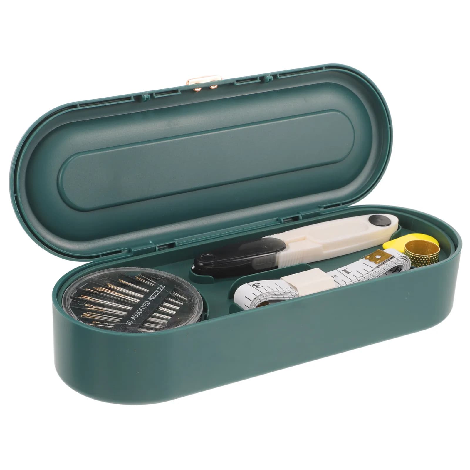 Set Compatto di Aghi e Filo, Kit da Cucito Portatile, Strumenti per Ricamo Domestico, per Riparazione Abiti, Attrezzo Multifunzionale per Cucito