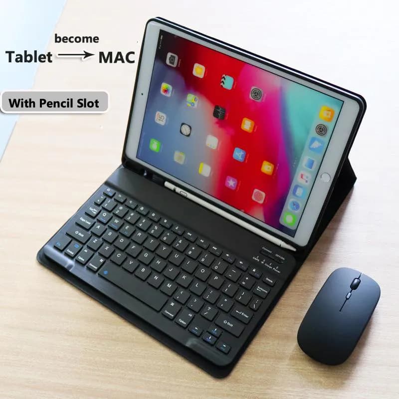 Custodia per tastiera per Samsung Galaxy Tab A9 2023 8.7 pollici per Galaxy Tab A7 Lite 8.7 Mouse per tastiera Bluetooth con portamatite
