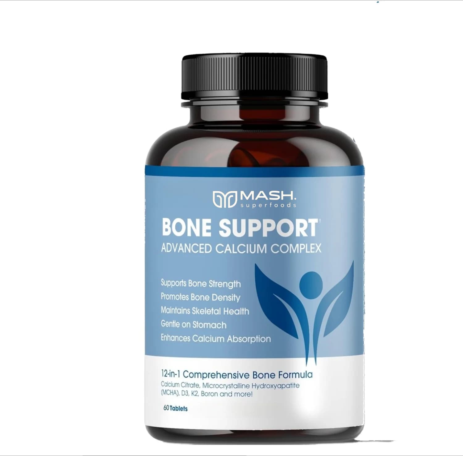 Supporto Osseo | Complesso di Vitamina D e K Combinato con Citrato di Calcio, Integratori che Aiutano a Rafforzare la Salute e la Funzione Ossea