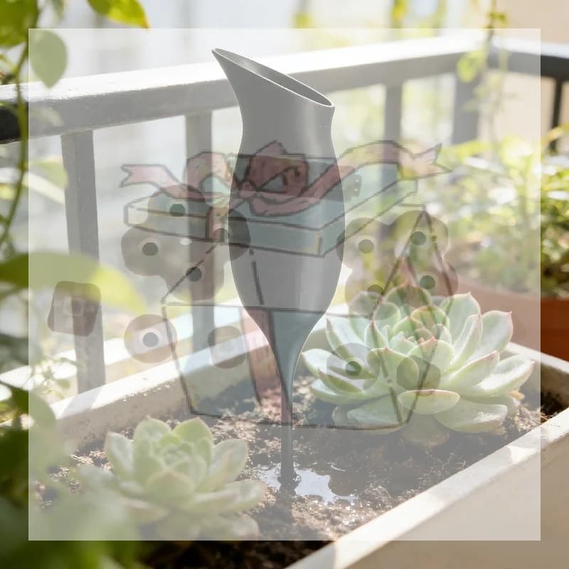 【CC】Dispositivo di irrigazione automatico a forma di calice per favorire l'assorbimento radicale delle piante in vaso da interno, strumento per l'irrigazione automatica