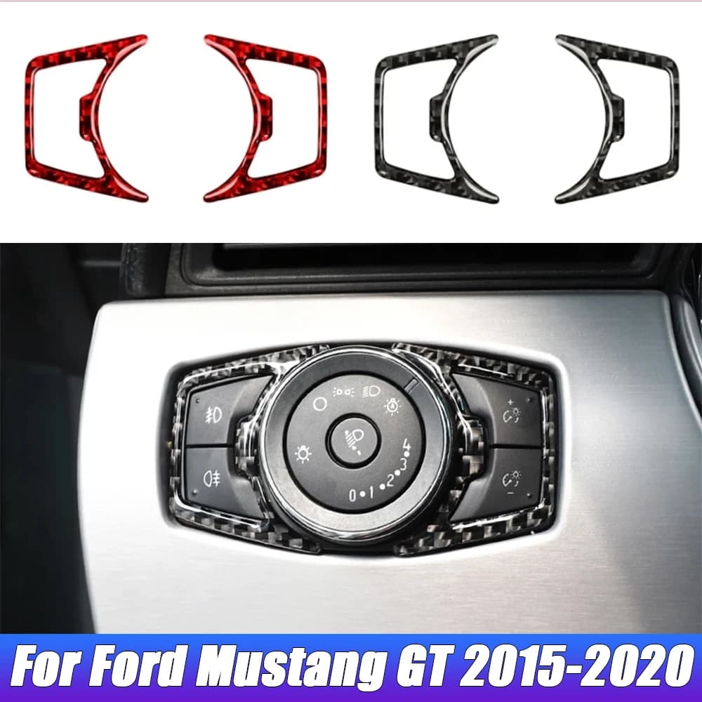 Decorative frame for wall stickers for car carbon fiber circuit breaker for Ford Mustang GT 2015-2021 Car interior accessories