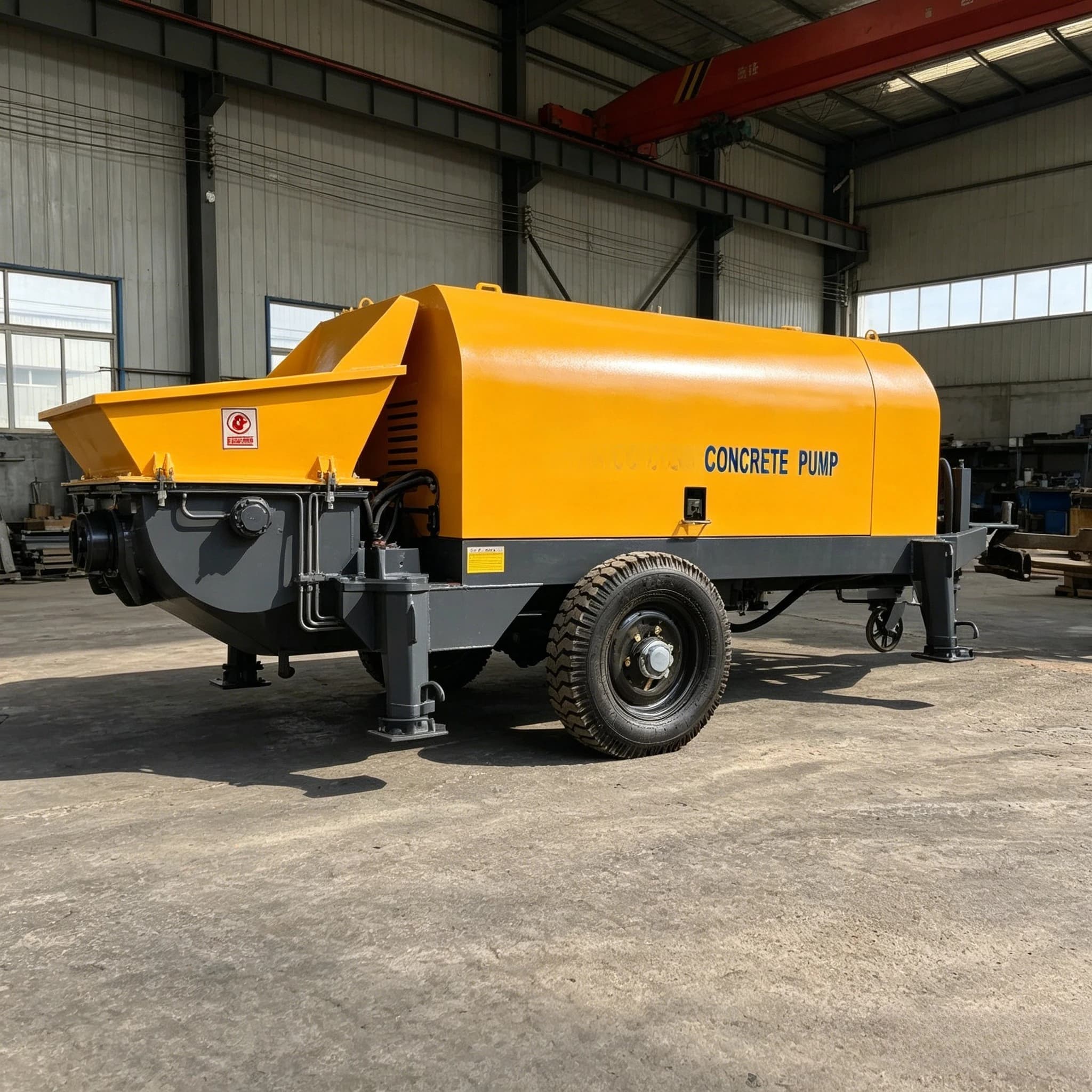20m3/h Concrete Pump Small Hydraulic Trailer Concrete Pump for Rural House Building Foundation Customized