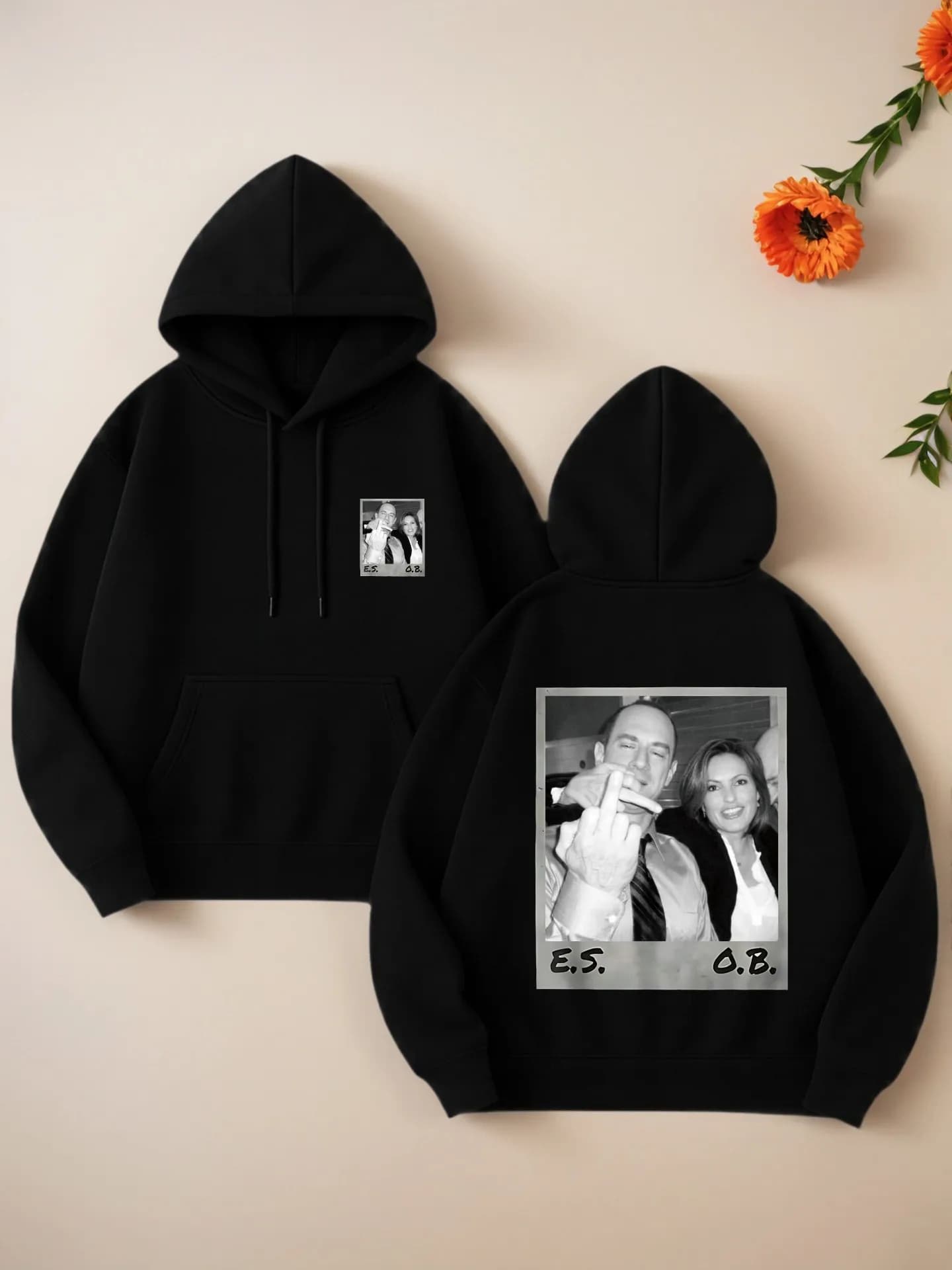 Felpa con cappuccio grafica da donna, stampa grafica vintage, estetica casual, foderata in pile, abbigliamento casual quotidiano, per donna