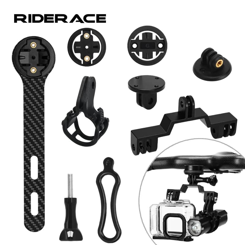 Support for Computer carbon fiber bracket for road bike chronometer tachometer support for Garmin Bryton Gopro Adapter Light Stand
