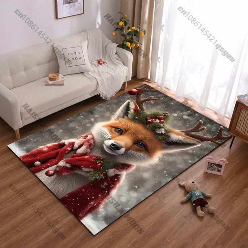 Tappeto a tema animali per le feste, tappeto da yoga, decorazione per soggiorno, tappetino per gattonare per bambini, zerbino, tappeto per area giochi
