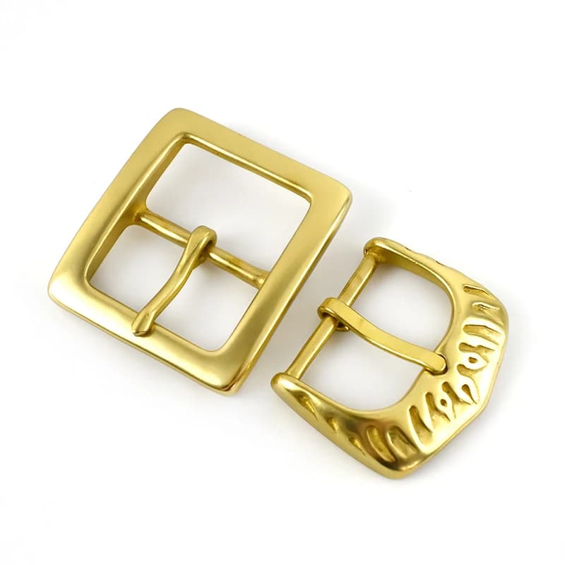 1 Pezzo Meetee Fibbia in Ottone Massiccio da 45mm per Cinture da Uomo, Fibbia Decorativa per Cinture e Pantaloni, Chiusura a Perno, Accessori per Cucito e Lavorazione del Cuoio, Regolatore Scorrevole