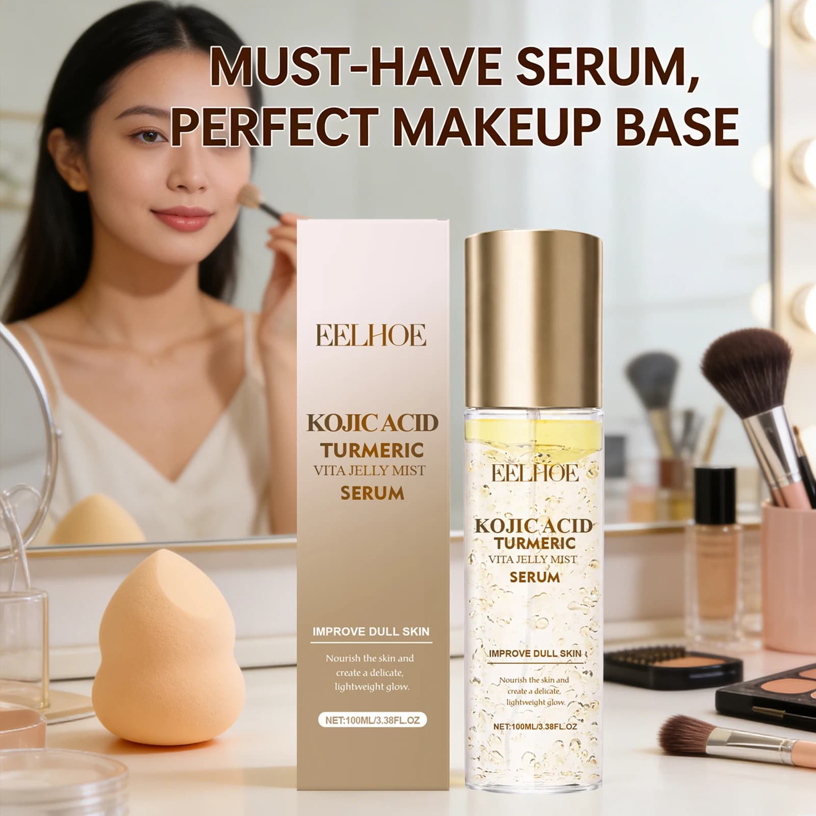 Hydrating serum to Vitamin C, Nutrition, Improves Opaca skin, Light, Lighting, Prevents Dryness, Spray Collagen Essence
