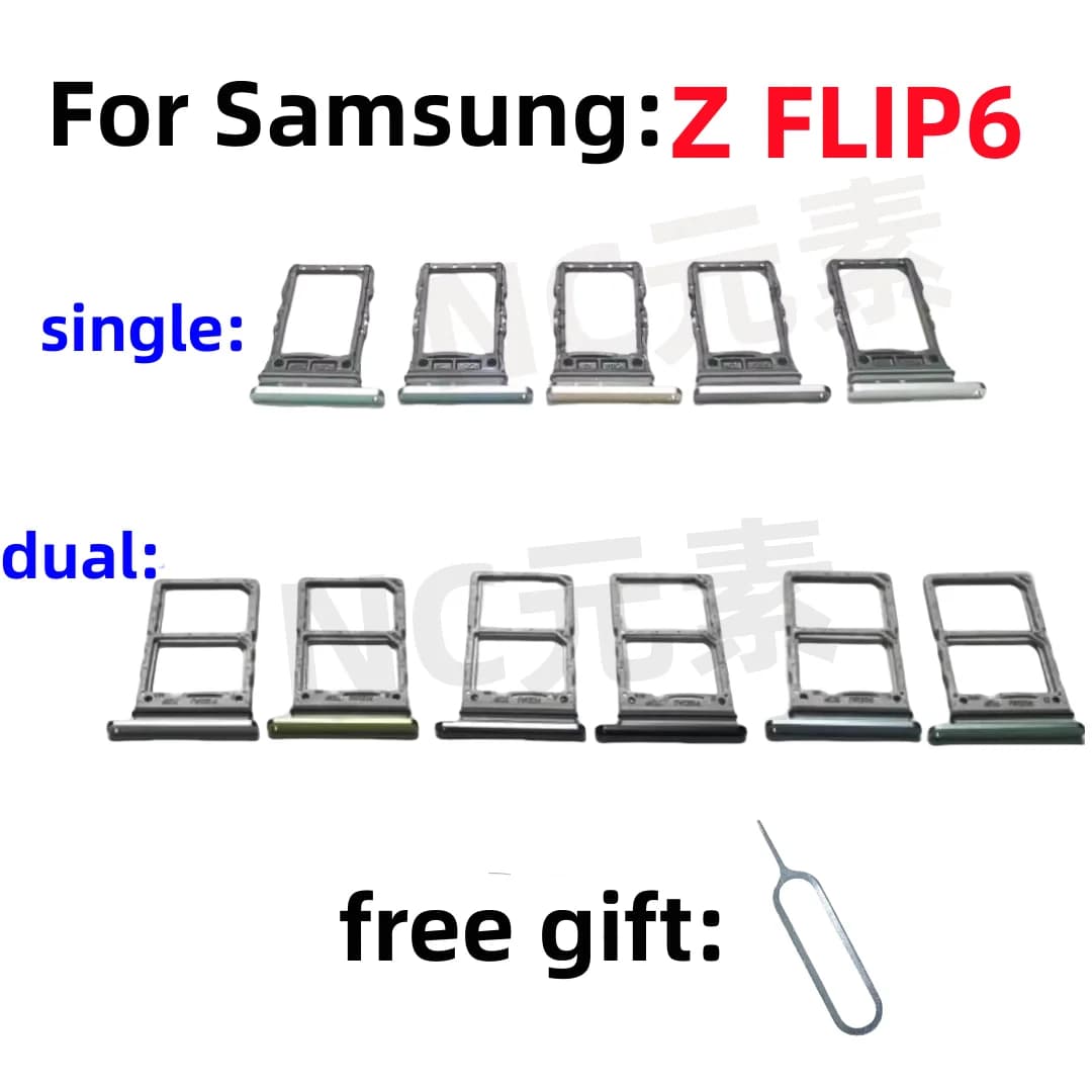SIM Card SD Card Vassoio slot per chip cassetto porta carte per Samsung Galaxy Z Flip6 SM-F7410 F741B F741U ZFlip6 cassetto chip card vassoio