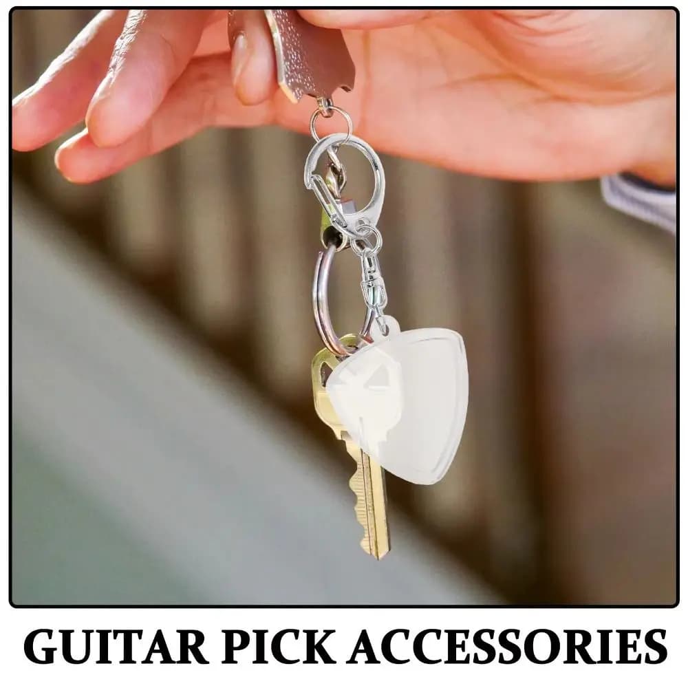 Heart Shaped Guitar Pick Collection Box Picks Size Case Guitarists Storage Guitar Pick Keyring Clear Holder Transparent