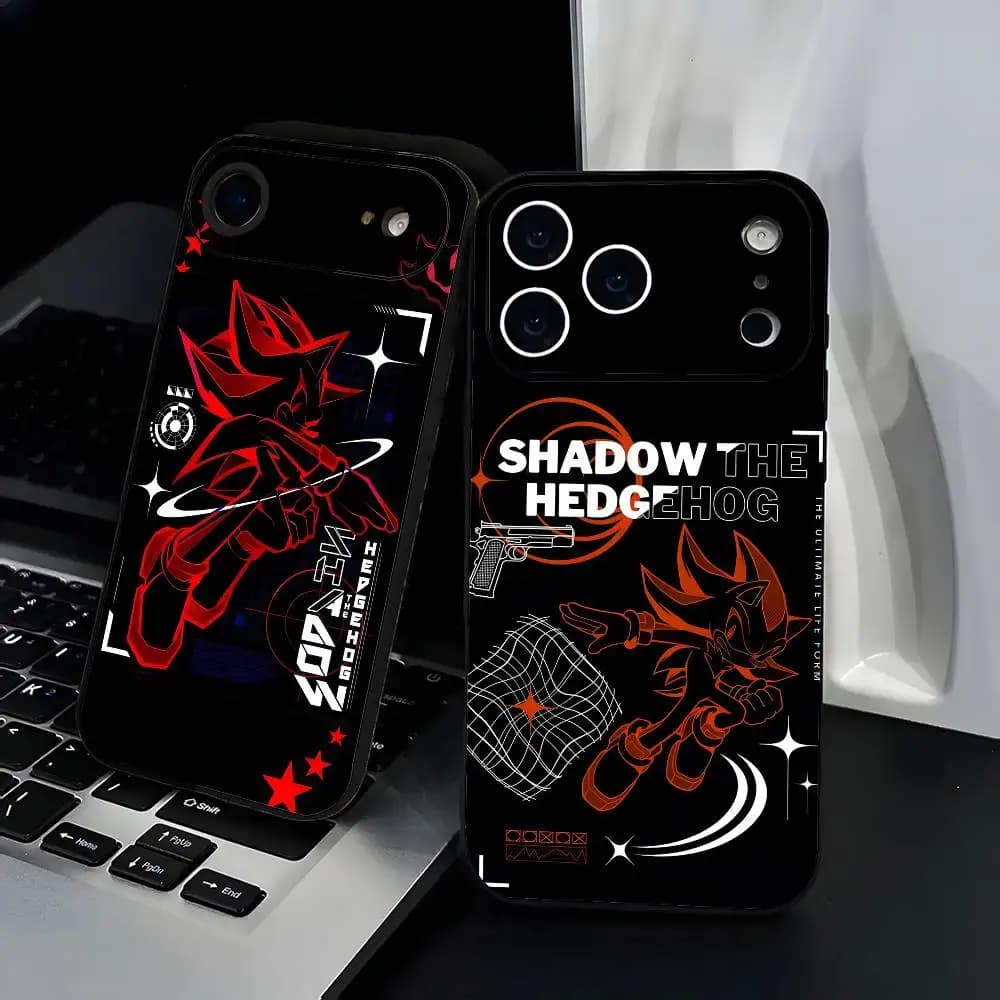 Custodia per telefono Shadow The Hedgehog per IPhone 12-17 Design verniciato a spruzzo UV Protezione quotidiana anticaduta