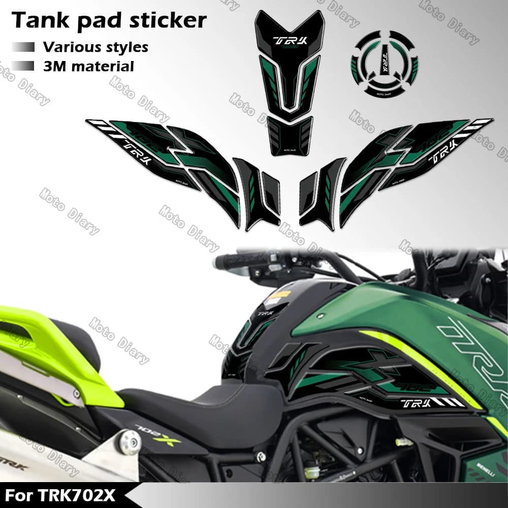TRK702X Wall decal Fuel tank Gas cap Oil 3D Decal Protective cover Waterproof for Bras TRK 702X TRK 702X2023 2024