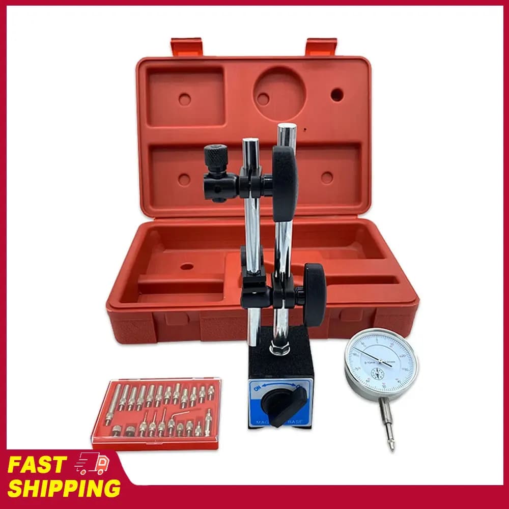 Base di supporto per micrometro, strumenti di misura, comparatore a quadrante, supporto magnetico, comparatore a foro, comparatore a quadrante magnetico, comparatore orologio