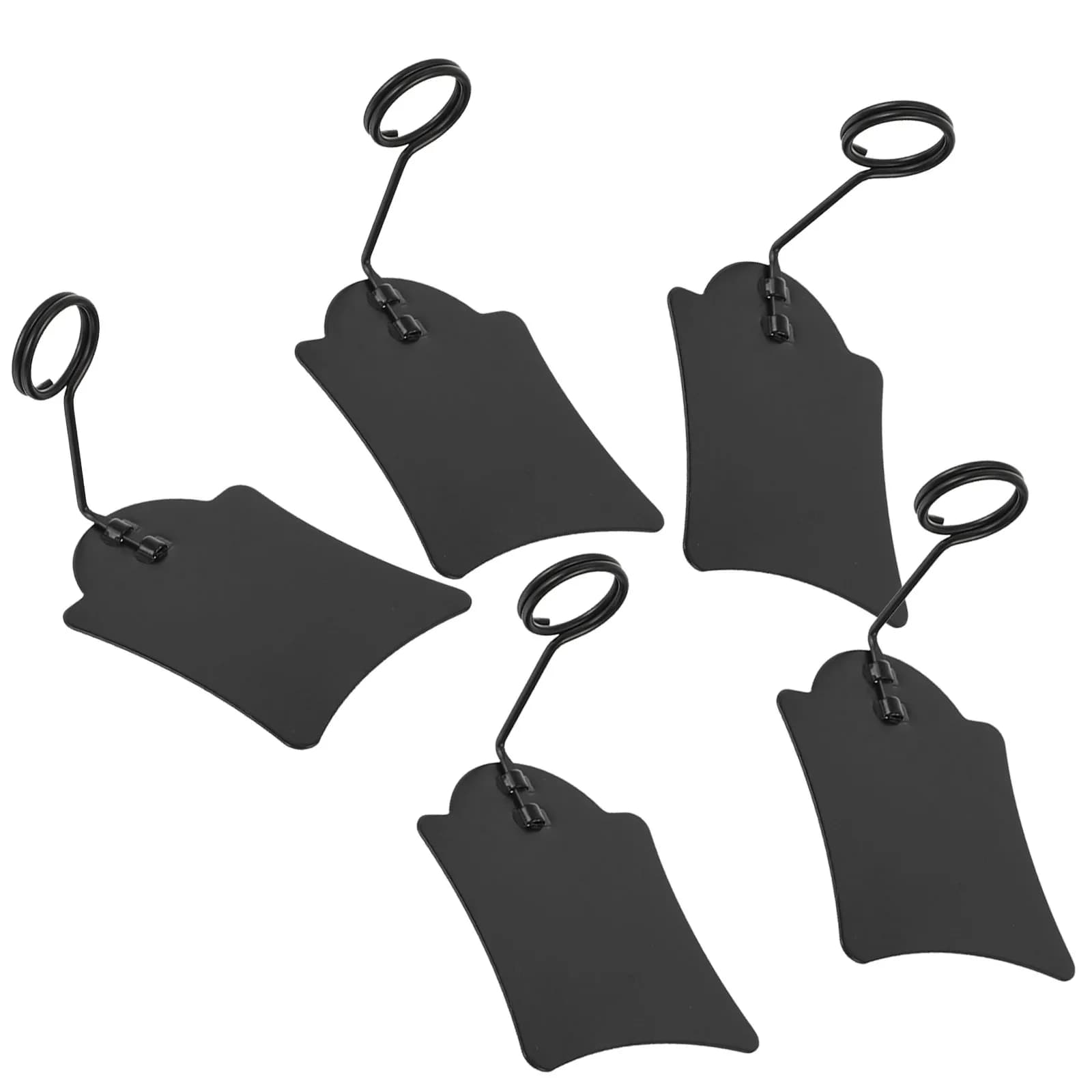 Clip portaetichette in metallo da 5 pezzi per etichette alimentari da supermercato, panetteria, clip per filo metallico per esposizione pubblicitaria, morsetto riutilizzabile