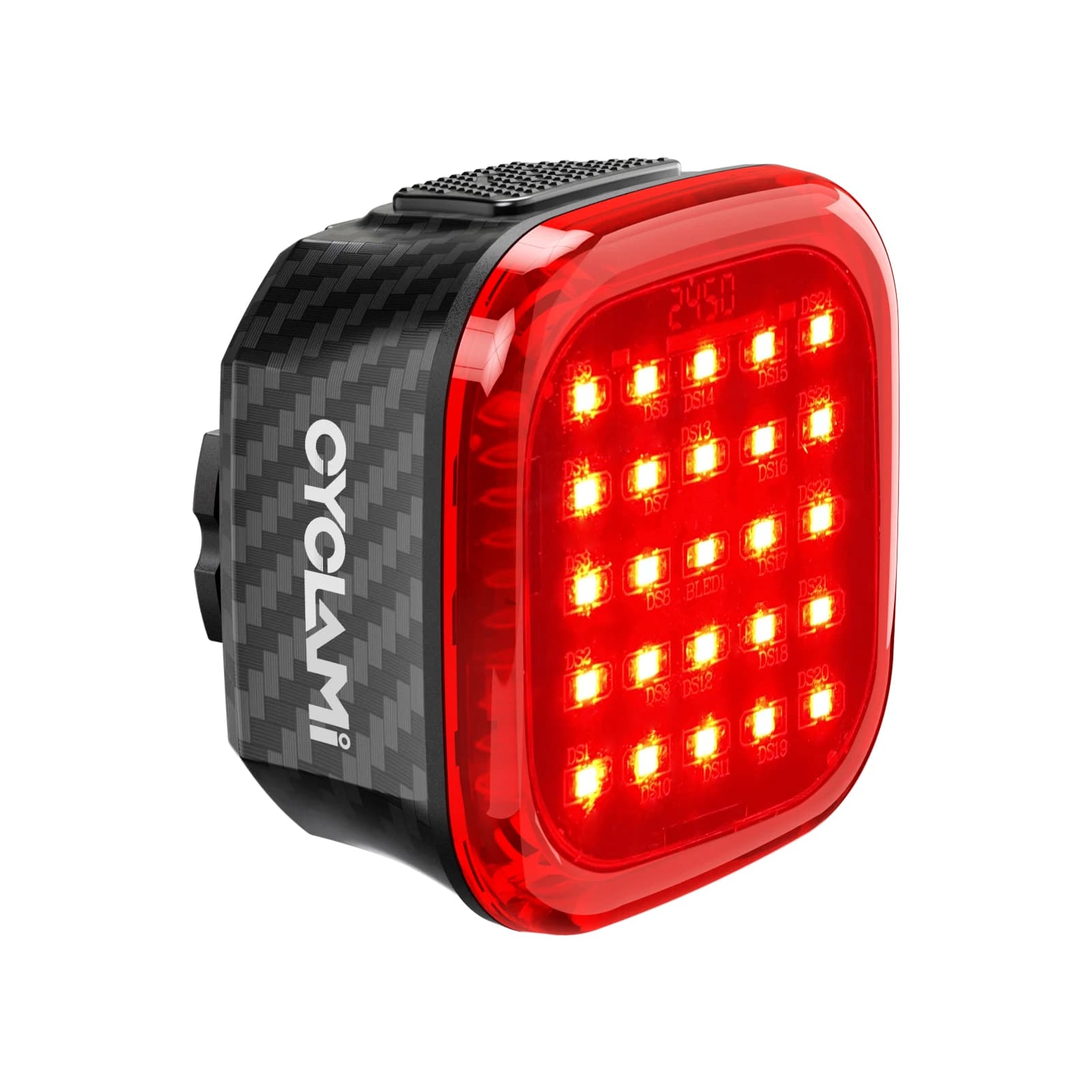 CYCLAMI CY110 Torcia con rilevamento del freno e arresto automatico per fanale posteriore per bicicletta Fanale posteriore per ciclismo a LED