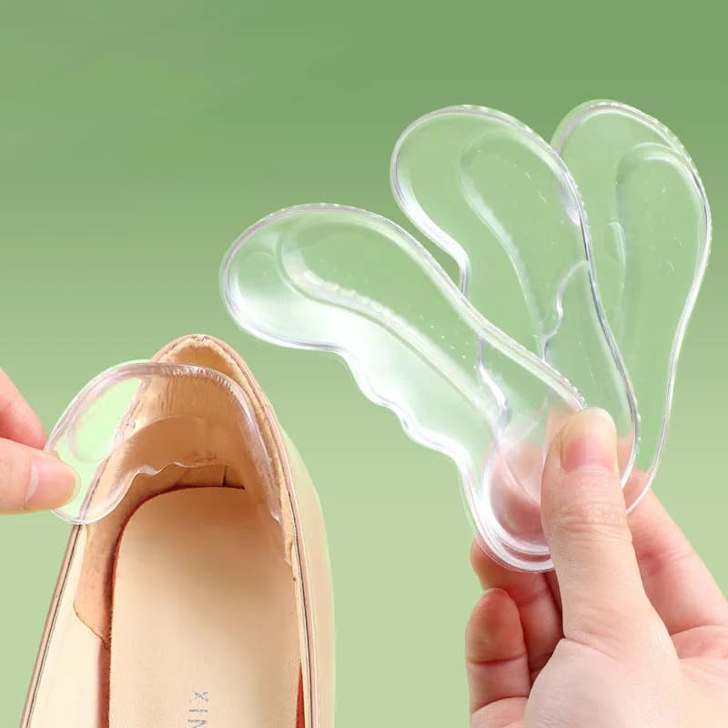 Silicone High Heels Heel Pads Women Heel Liner Grips Protector Anti-Wear Foot Pain Relief Inserts Shock Absorbing Shoe Cushion