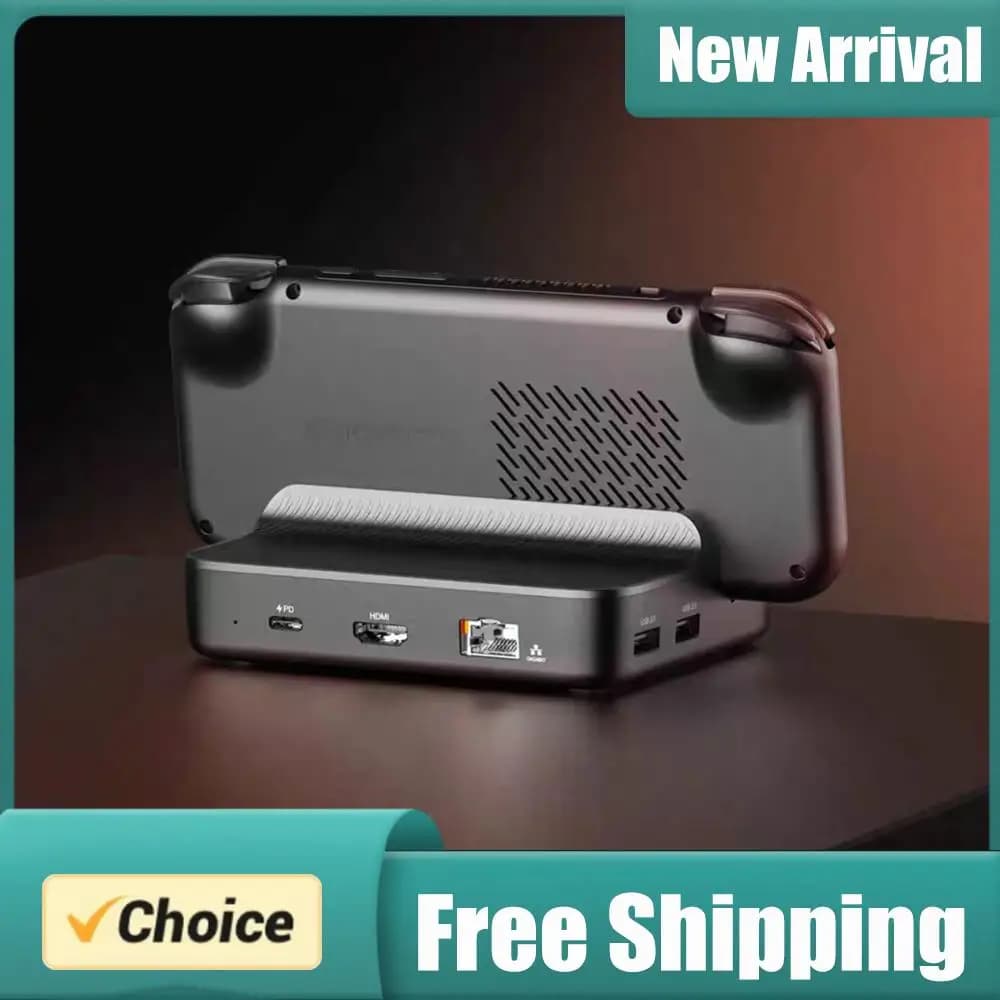7 In 1 Charging Dock for Retroid Pocket 5 Docking Station PD Charging HDMI-Compatible Dock Station Replacement 3*USB3.0 2*USB2.0