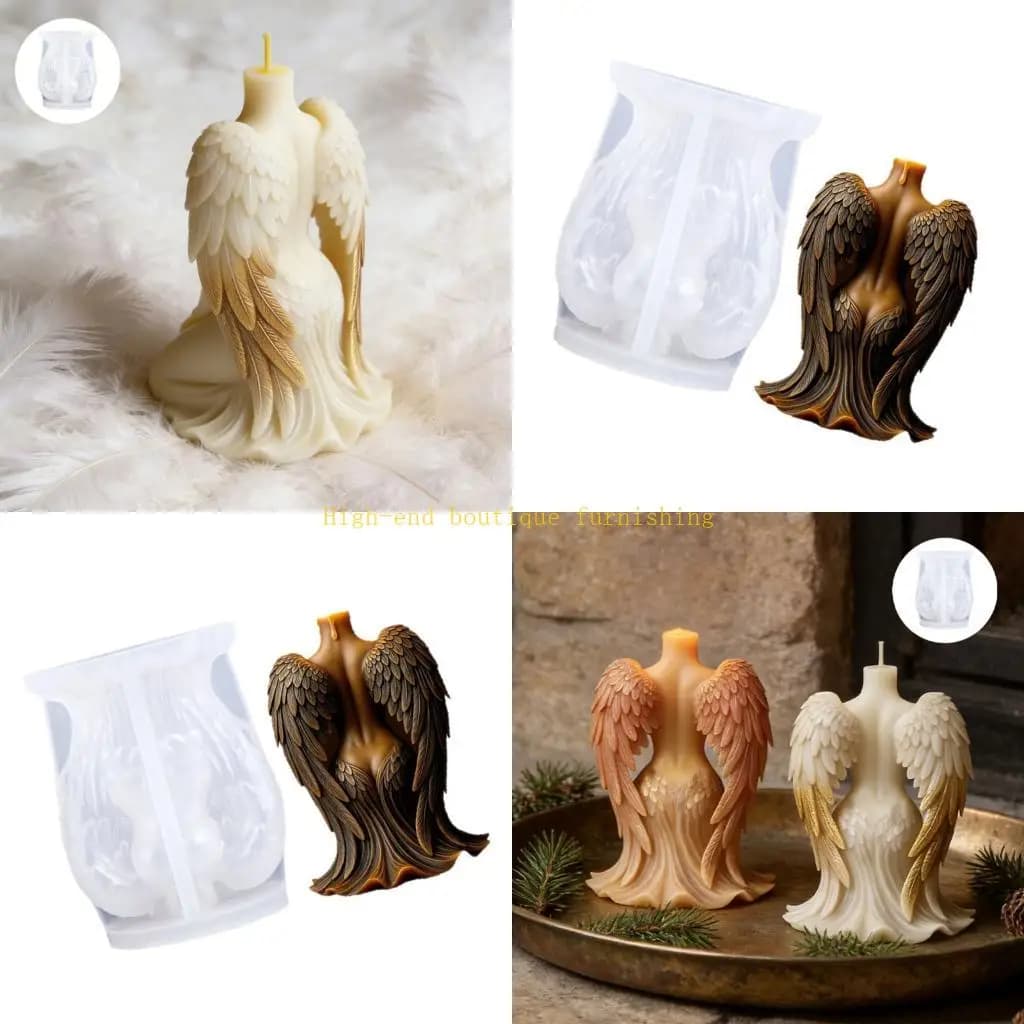 L9NB Gothic Silicone Molds Wing Bone Embossing Silicone Molds For Making Soap Chocolate And Epoxy Resin Craft