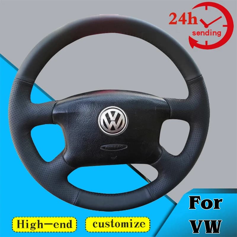 Personalizzato FAI DA TE Volante Dell'automobile Treccia Copertura 100% Misura Per Volkswagen Passat B5 VW Golf 4 Skoda Octavia 1999-2005 Accessori Auto
