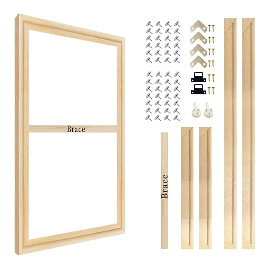 40x50 60x80 60x120cm Frame on Canvas Wooden frames Natural wood oil painting Canvas Diamond painting Frame Wall Frame on Canvas