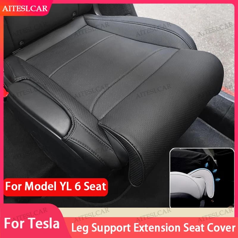 Leg Support Extension Seat Cover For New Tesla 2026 Model Y L 6 Seat 2026 Memory Foam Extender Cushion Car Interior Accessories