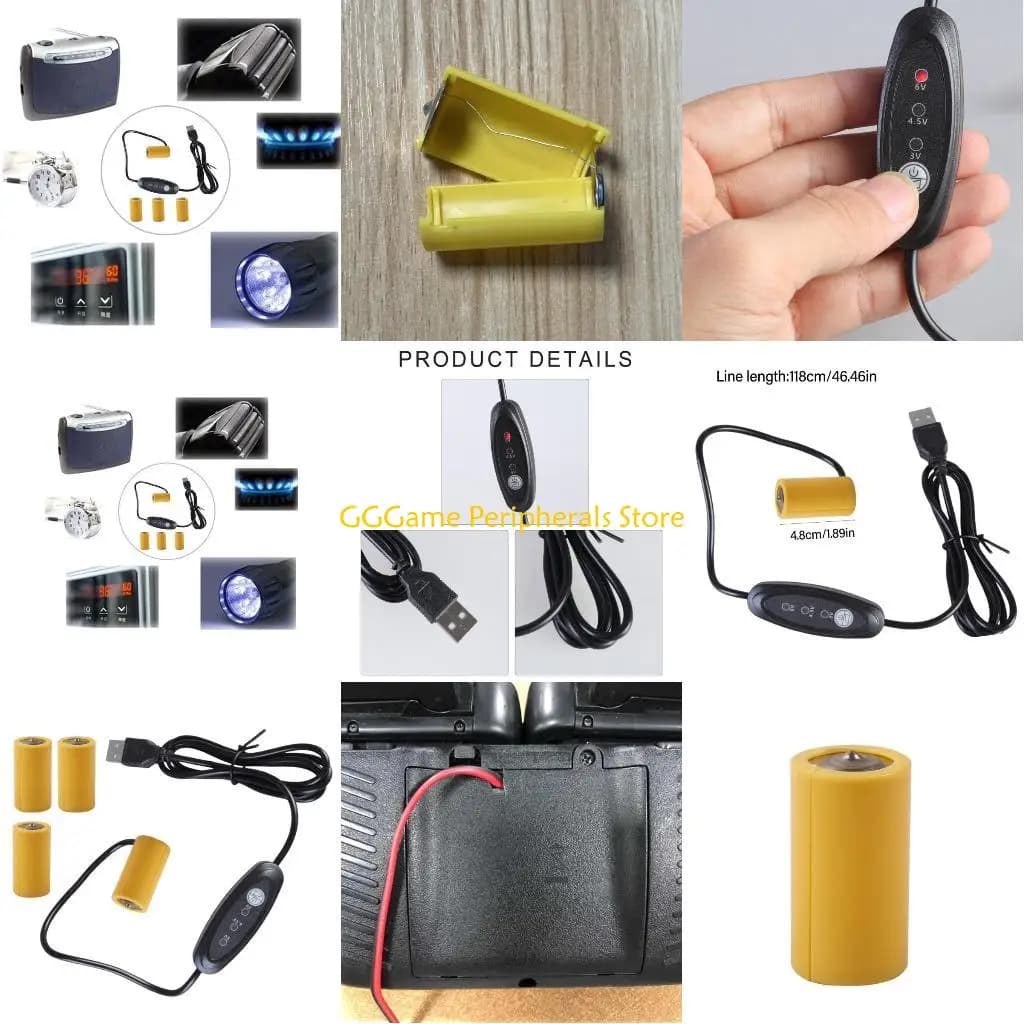 U55B USB to LR14 C Battery Eliminators Replace Power Converters from 5 V to 3 V 4.5 V 6 V 2-4 LR14 C