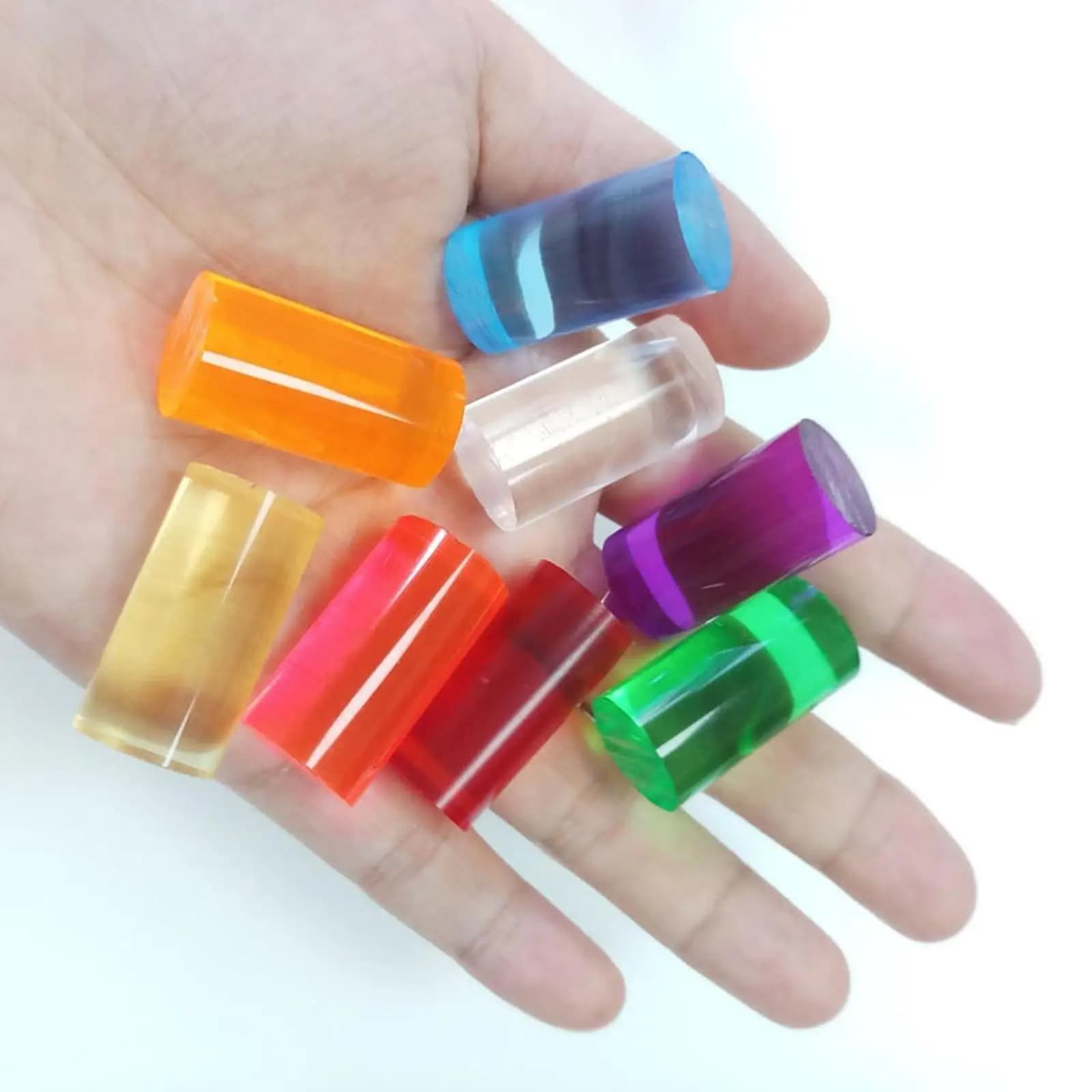 Puntale per stecca da biliardo in acrilico Professionale portatile incompiuto leggero per stecca da 14,9 mm Puntali per stecca da biliardo per riparazione fai-da-te
