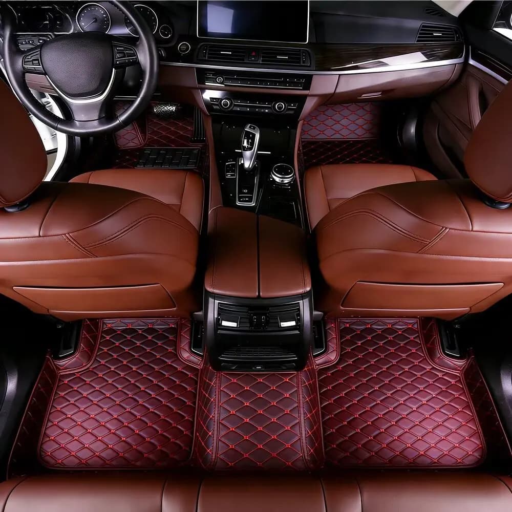 Tappetini Auto in Pelle di Lusso per Mazda CX-3 CX3 DK 2016~2022, Set Protettivo per Interni Auto, Accessori 1684