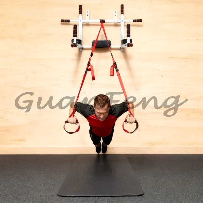 Home Gym Adjustable Pull‑Up Bar, Free‑Standing & Wall Mount Design, Indoor Bodybuilding Exercise Bar for Muscle Strength Workout