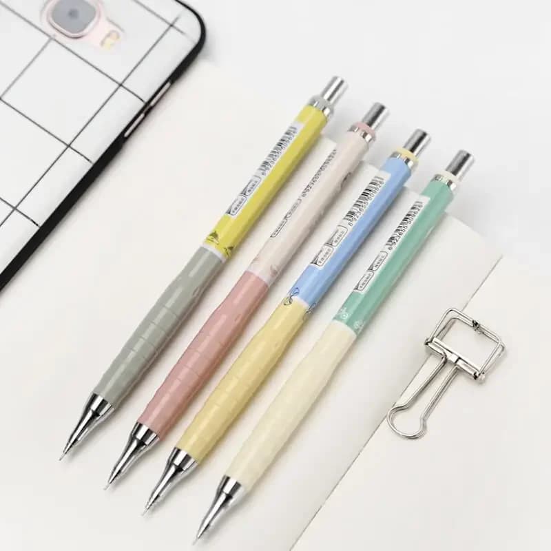 1Set Random Color 0.3mm Automatic Pencil with Pencil Lead Mechanical Pencil School Office Writing Stationery