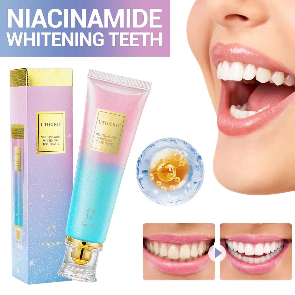 Niacinamide Whiten Toothpaste Dazzling Whitening Toothpaste Fresh Breath Toothpaste Remove Surface Stains Teeth Oral Care