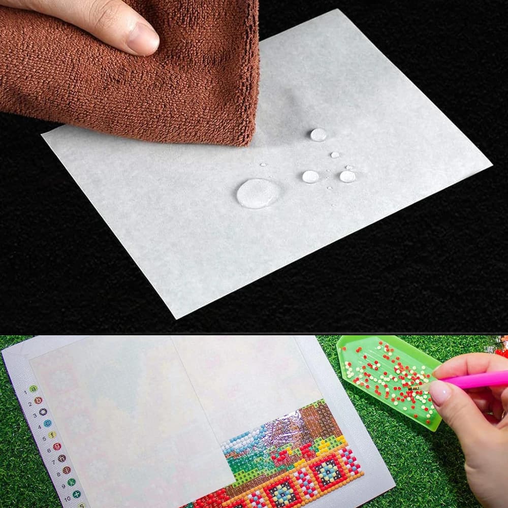 50pcs Diamond Painting Release Paper, Non-stick Cover Dustproof Release Oil Paper, 5D DIY Replacement Accessories
