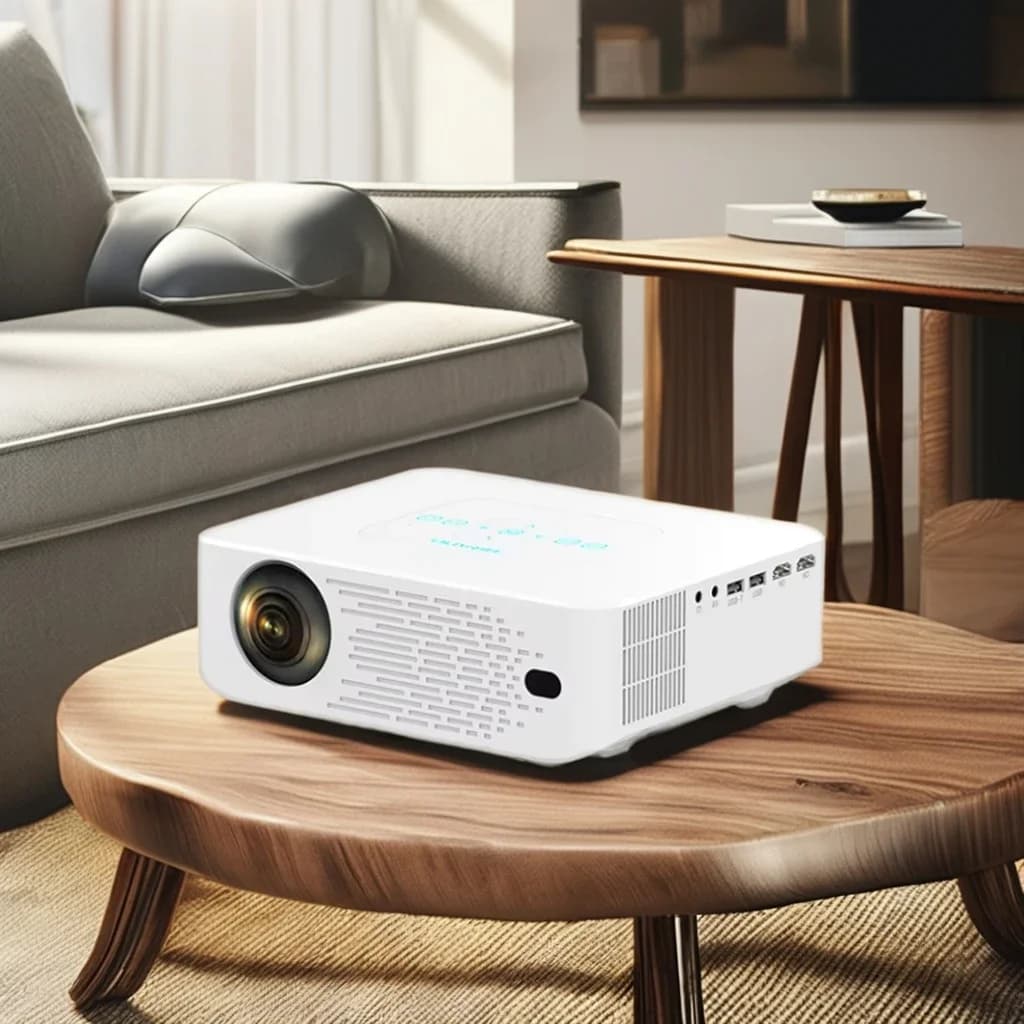 Proiettore LCD LED Rayingtech Y2pro Mini Full HD 1080P, 8G ROM Android 9, Wi-Fi, Risoluzione Massima 4K, Home Theater Portatile Intelligente