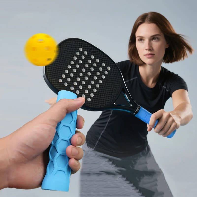 Non-slip and shockproof silicone handle for tennis racks on special offer