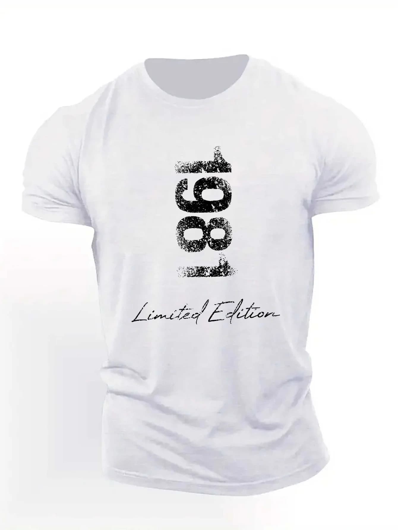 T-shirt estiva da uomo a maniche corte, edizione limitata, 1981