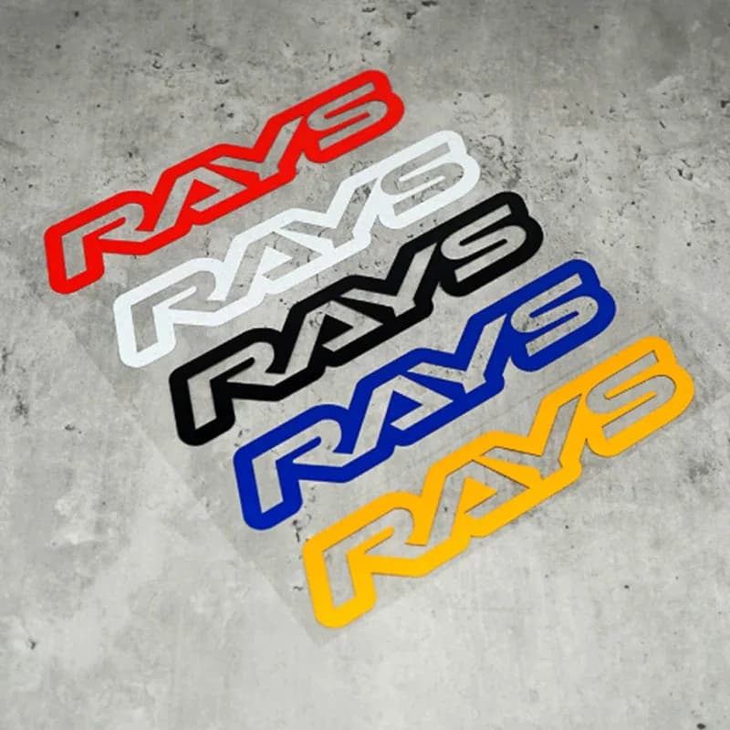 Wheel Hub Brand Sticker JDM Racing Reflective Decals for Motorcycle Car Bike Helmet Luggage Waterproof Universal Fit Stickers