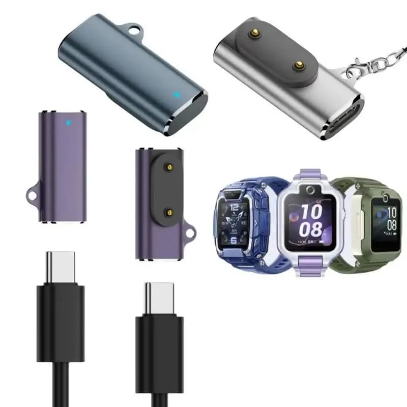 Compact Watch Charging Adapter 2 Pin Mother Head Charging Converter for Smart Wristband Office Travel Use