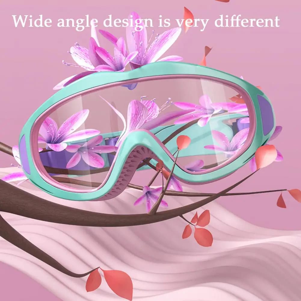 Anti-fog Technology Swim Goggles Kids Swim Goggles Anti-fog Uv Protection Wide View Leakproof Swimming Glasses for Children