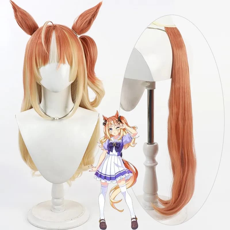Gioco Anime Umamusume: Pretty Dowanda Nuovo Gioco di Ruolo Parrucca Cos Derby Comic-Con Parrucca Orecchini Orecchio Halloween Party Cartoon Parrucche Cosplay