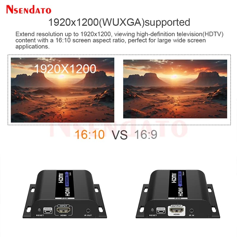 LKV383POE V5.0 1080p@60Hz 120M Extender HDMI POE su IP Cat6, Switch Ethernet, Kit Trasmettitore e Ricevitore Video HDMI per PC TV