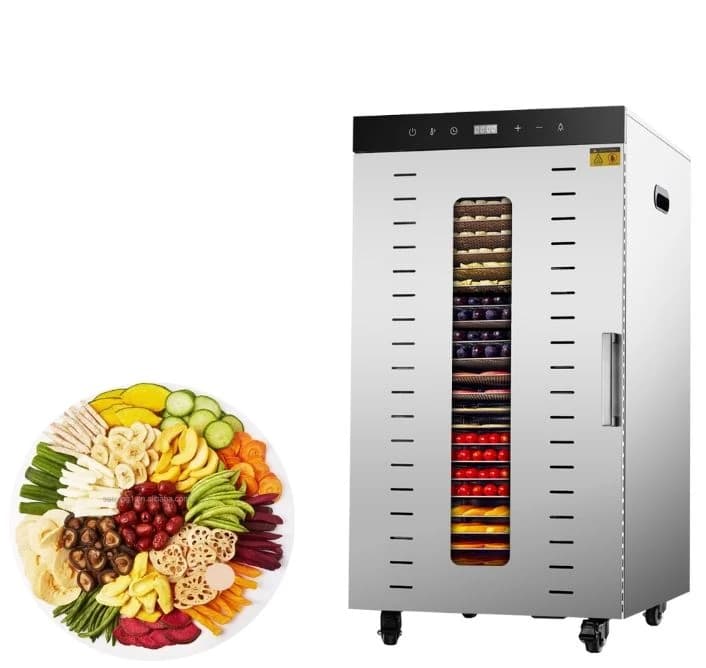 Essiccatori Industriali ad Aria Calda per Alimenti da 100 Kg a 300 Kg, Macchina per Essiccare Verdure e Frutta