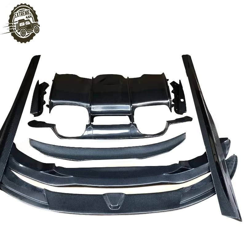 Carbon Body Kit PSM Style Front Lip Rear Diffuser Side Skirt Spoiler 2014-2020