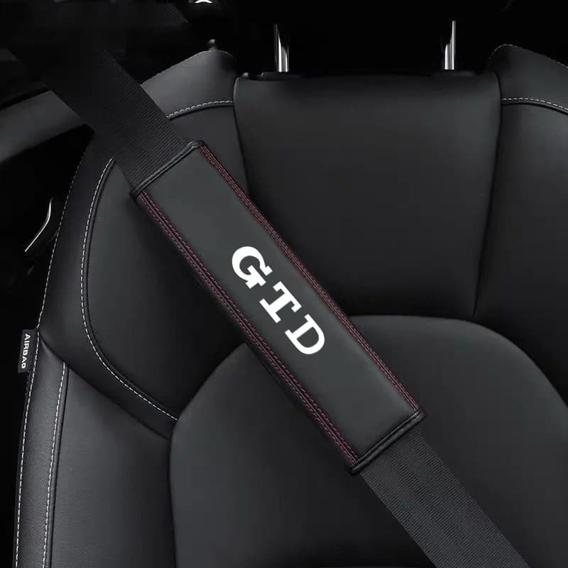 2PCS Car Safety Seat Belt Shoulder Cover Protection Cushion Accessories For Volkswagen GTD VW Golf 4 5 6 7 7 MK4 MK5 MK6 MK7 MK8